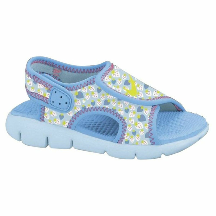 Nike Flip Flops for Children Sunay Adjust 4 Girls' Clothing - Blue