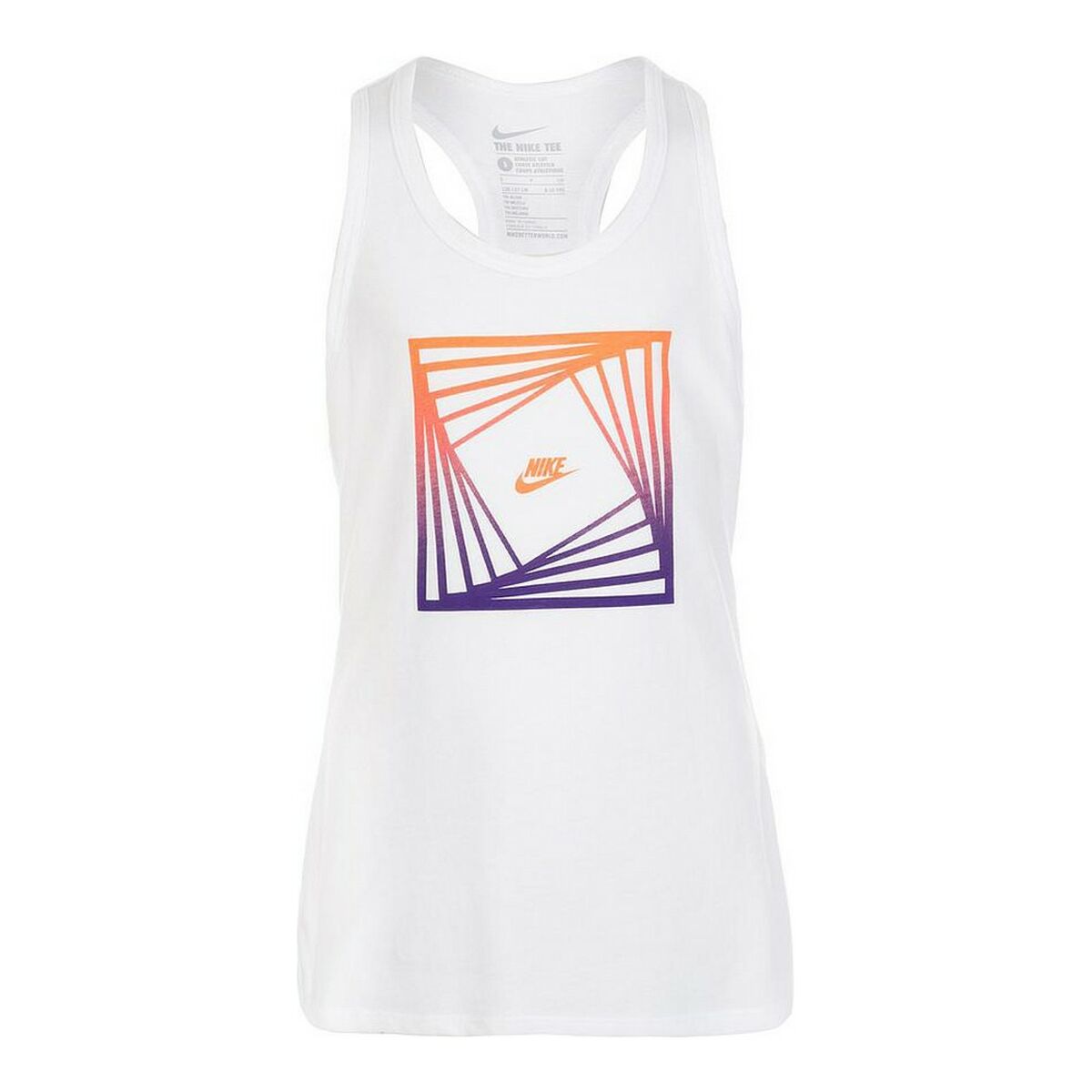 Nike Block TD TANK YTH 807477 100 Women's Tank Top - White