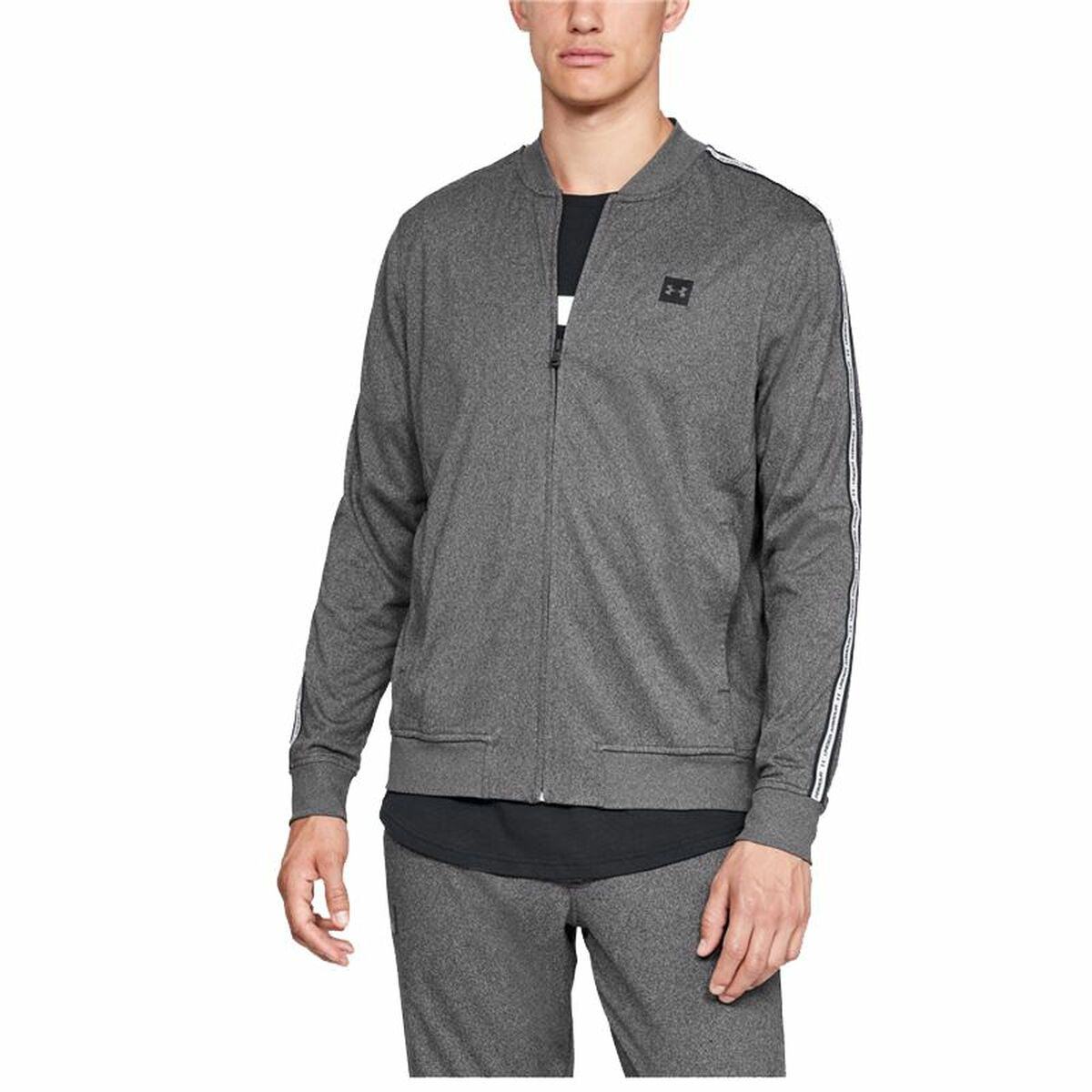Under Armour Herren Sportjacke Tricot Track Dunkelgrau – Produktansicht 2