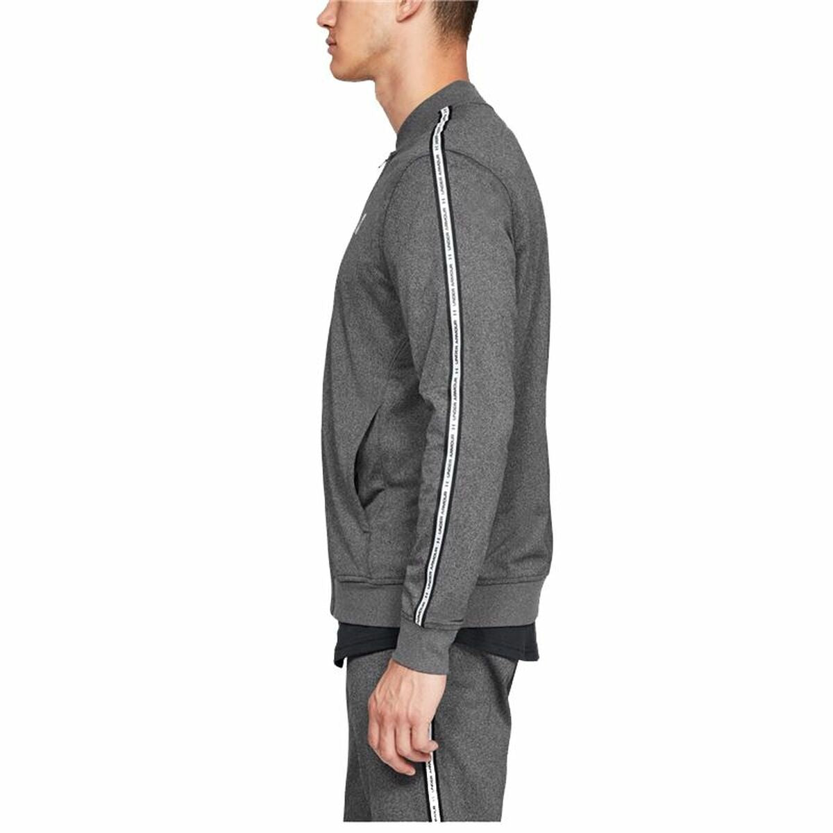 Under Armour Herren Sportjacke Tricot Track Dunkelgrau – Produktansicht 7