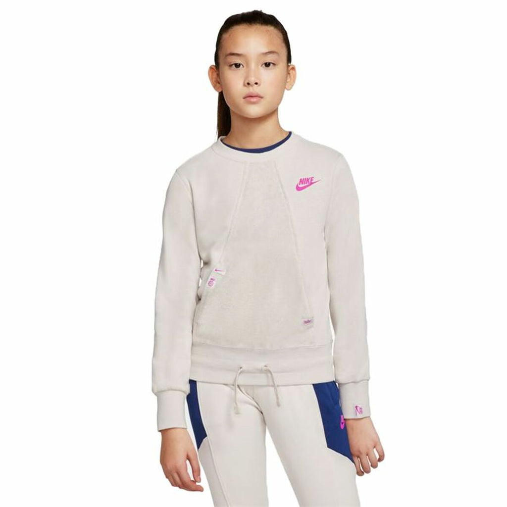 Nike Hoodless Heritage Kids' Sweatshirt - Beige - product view 29