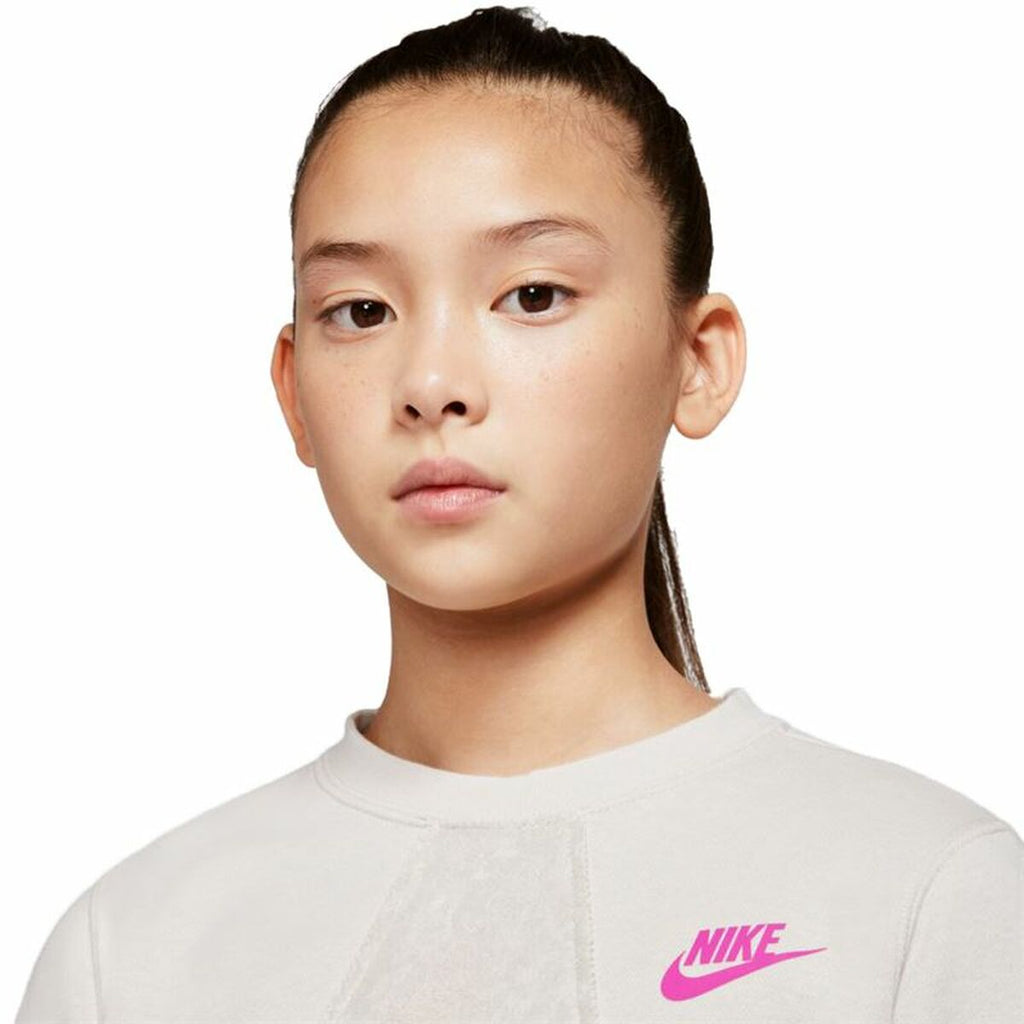 Nike Hoodless Heritage Kids' Sweatshirt - Beige - product view 17