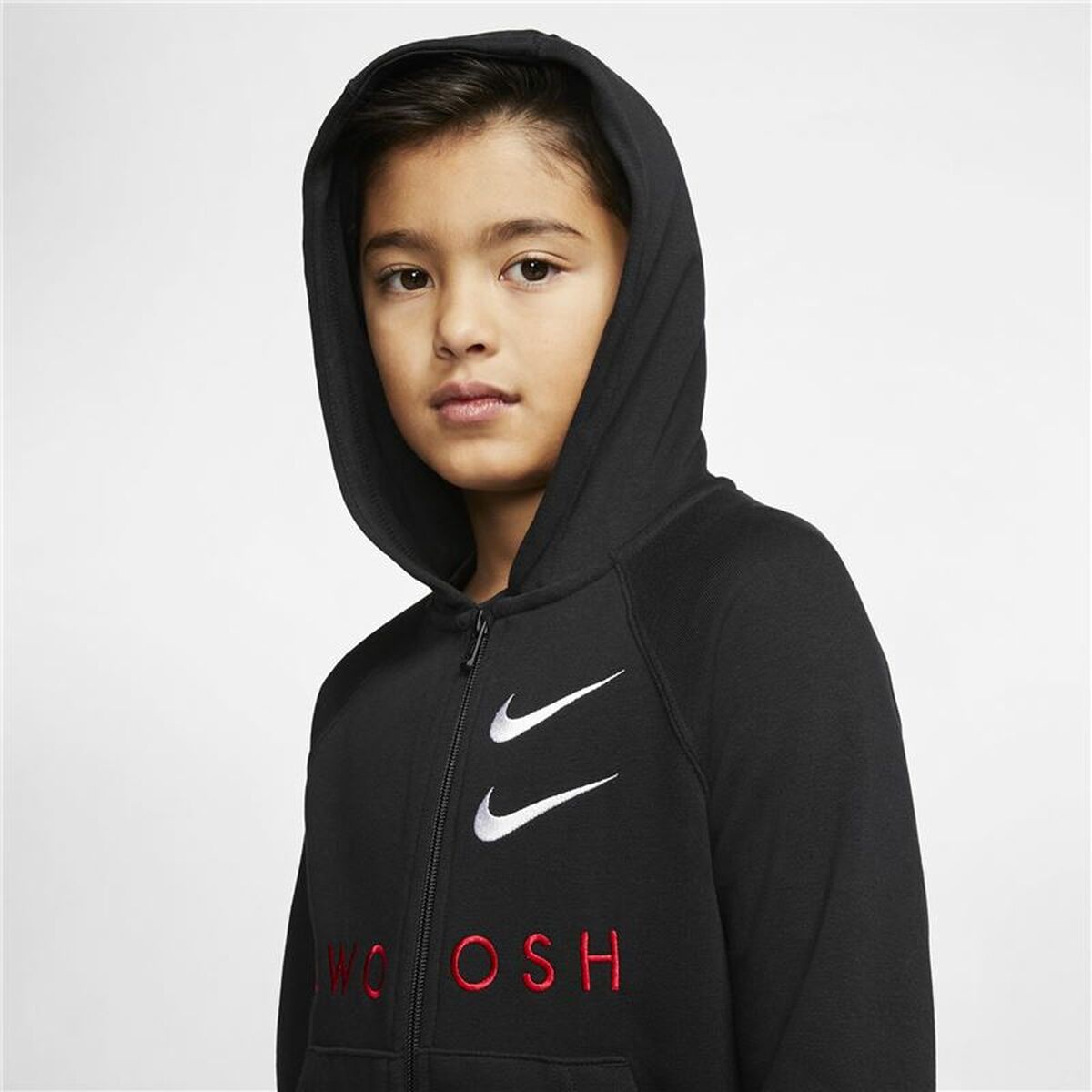 Nike Swoosh Kids' Jacket - Black - product view 11