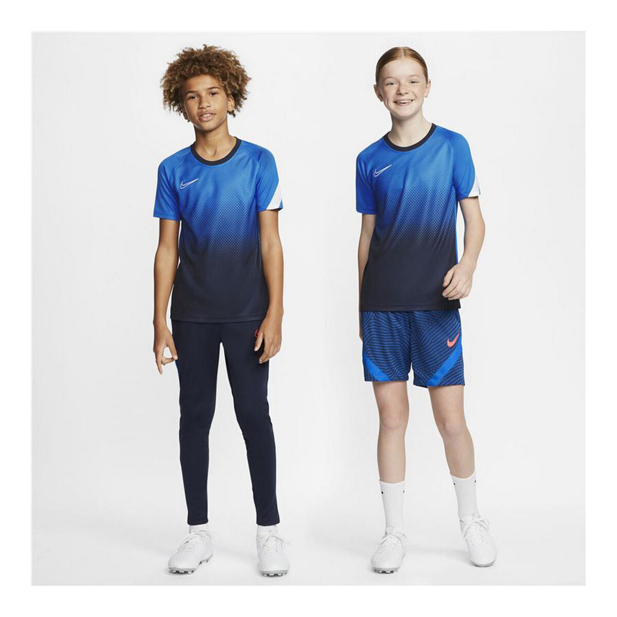 Nike Short Sleeved Football Shirt Dri-FIT Academy Kids' Shirt - Blue - product view 18