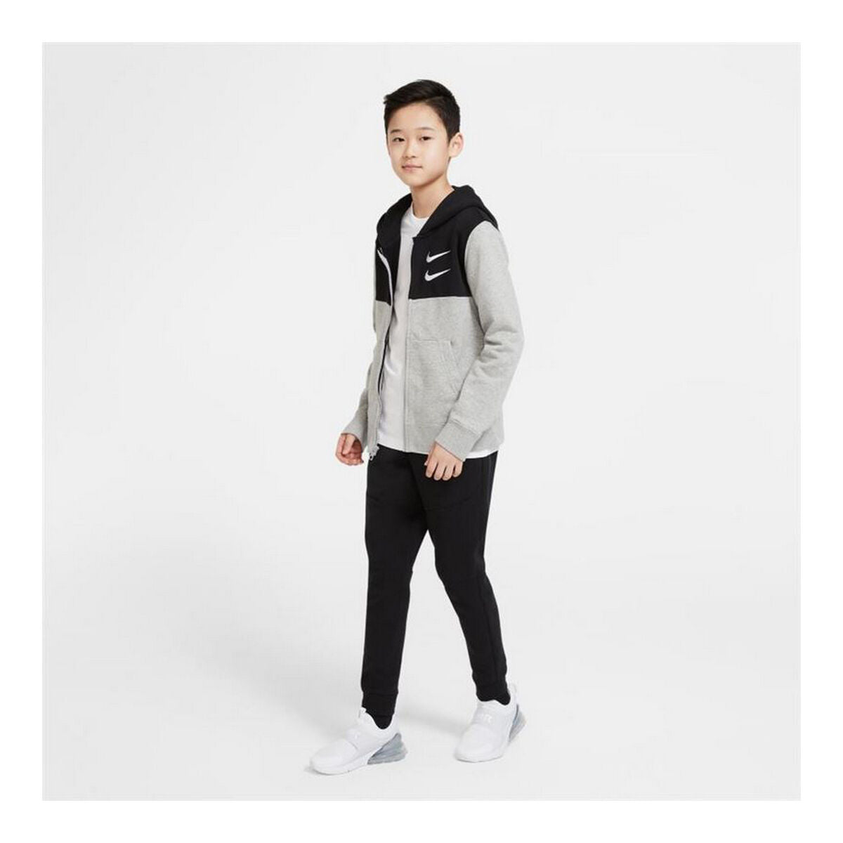 Nike Swoosh Kids' Jacket - Dark grey - product view 8