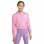 Nike Hooded Print Kids' Sweatshirt - Pink - product view 3