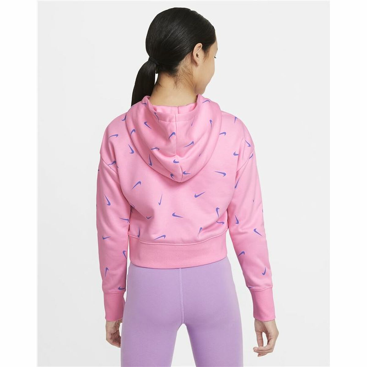 Nike Hooded Print Kids' Sweatshirt - Pink - product view 19