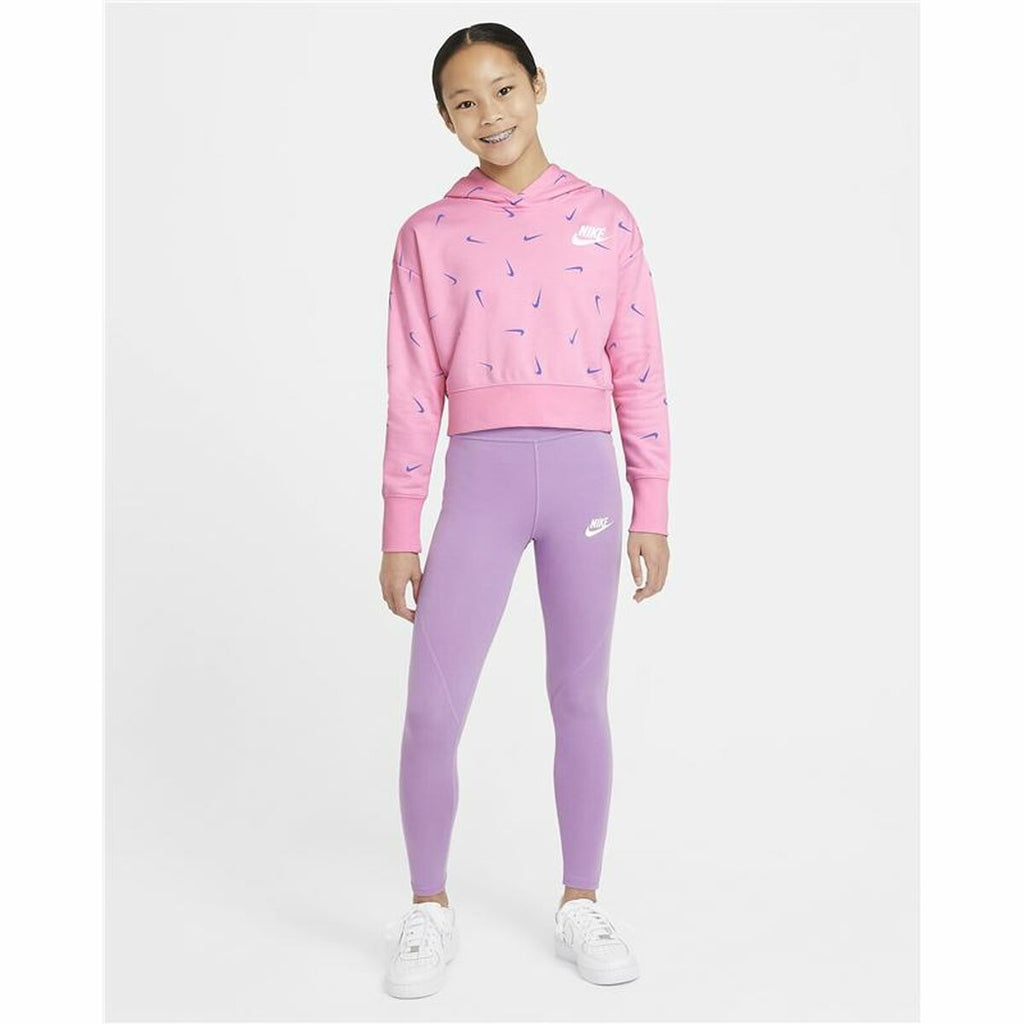 Nike Hooded Print Kids' Sweatshirt - Pink - product view 18