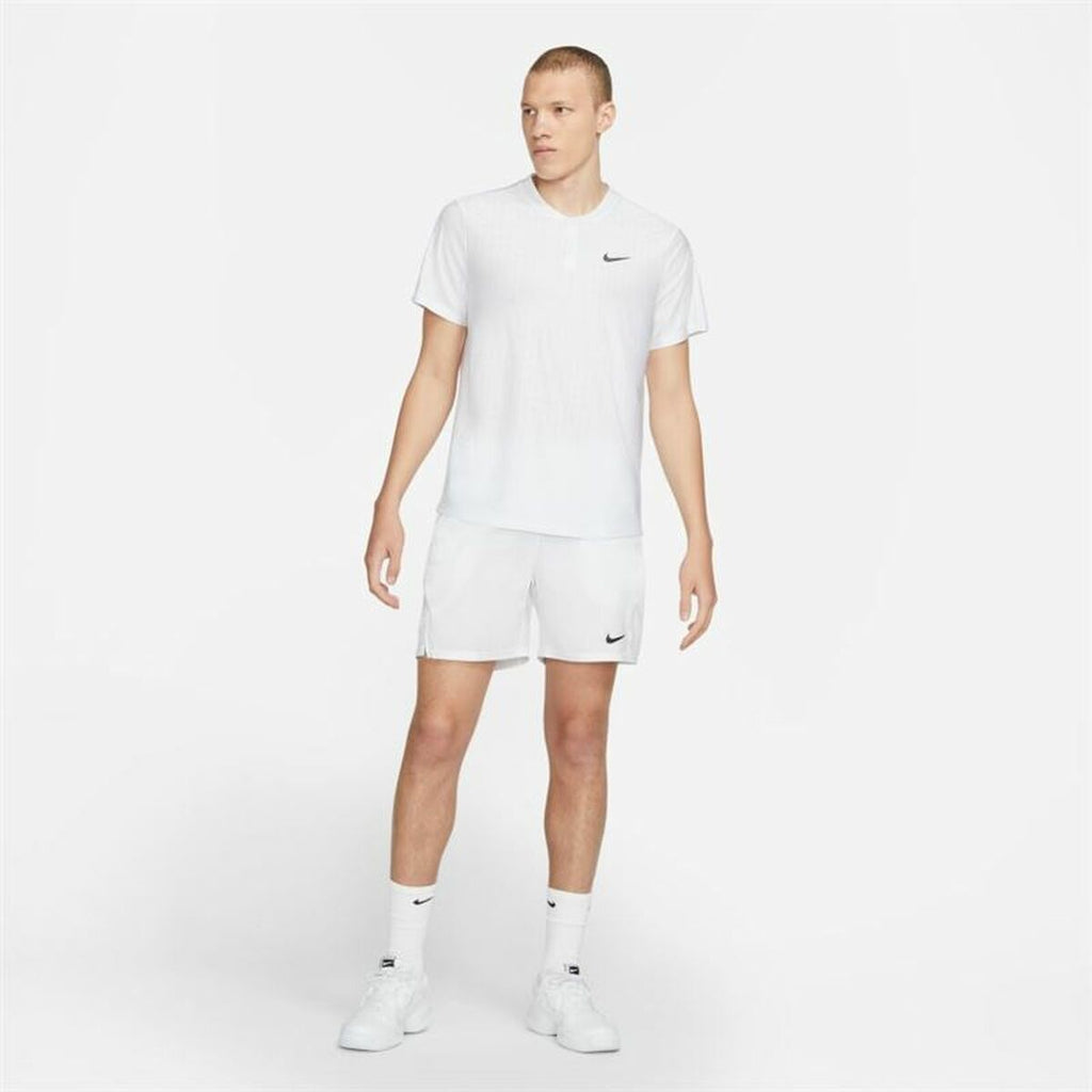 Nike Short Sleeve Court Dri-FIT Advantage Men's Polo Shirt - White - product view 8