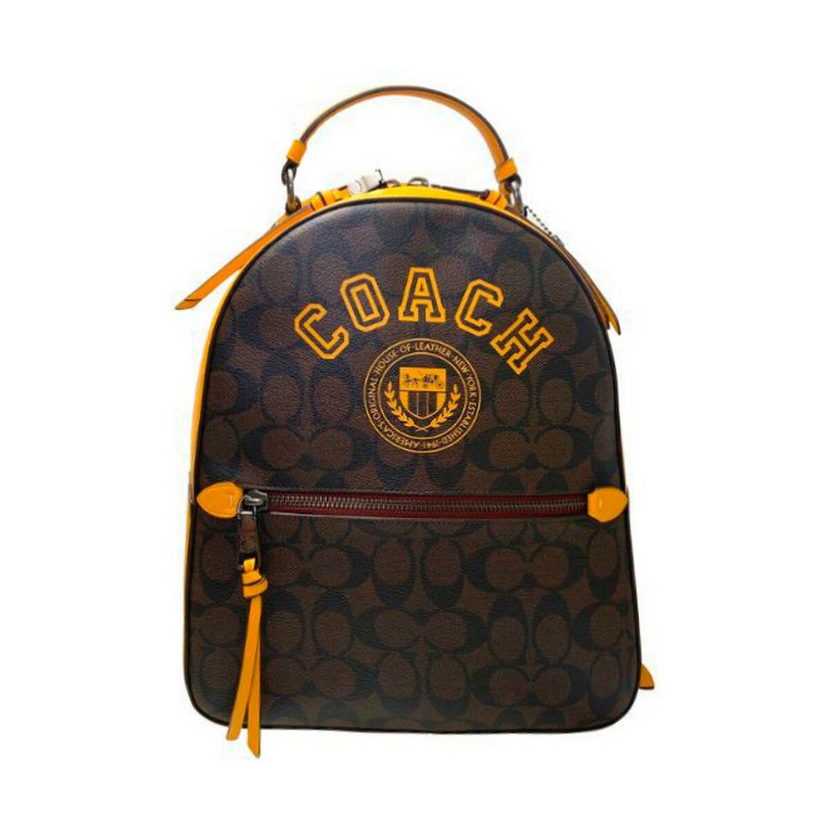 Casual Backpack Coach CB871-QBUOD Brown (26 x 27 x 9 cm)