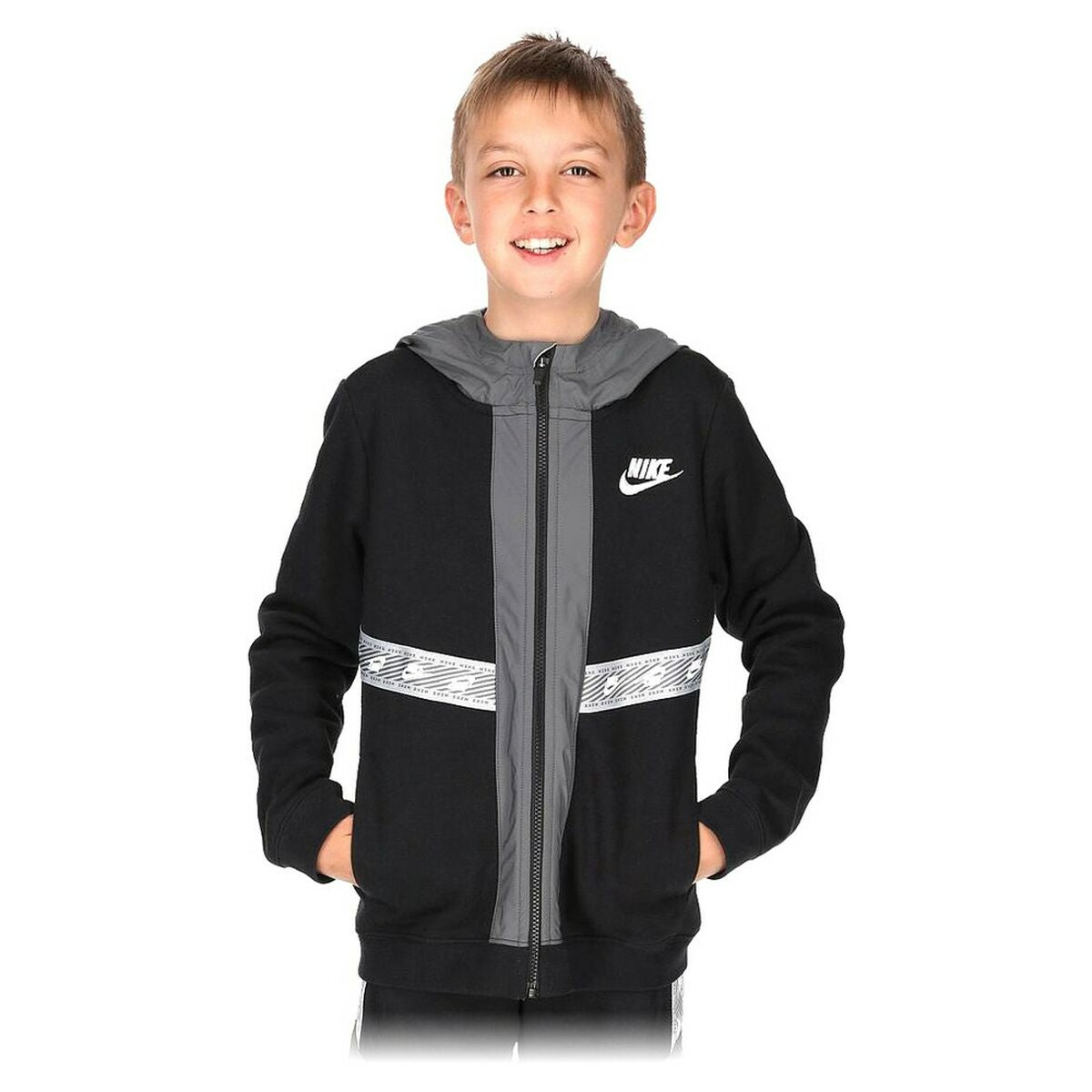Nike Cotton Kids' Jacket - Black