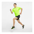 Nike Short-sleeve Sports Dri-FIT Miler Men's T-Shirt - Yellow - product view 3