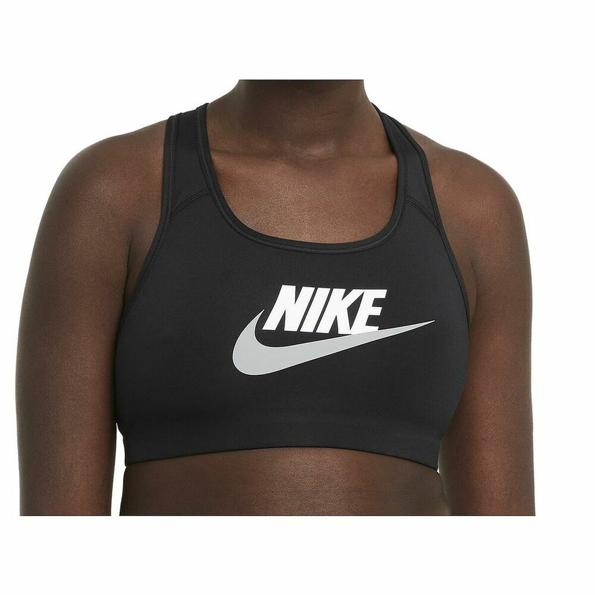 Nike Sports Bra SWSH CB Futura GX DM0579 Women's Sports Bra - Black - product view 3