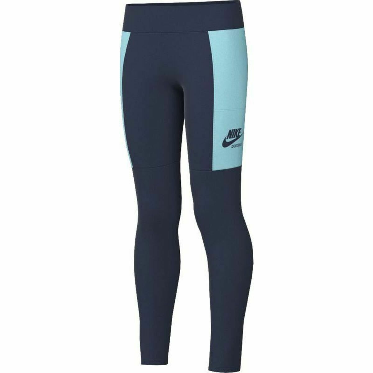 Nike For Children Sportswear Heritage Girls' Leggings - Blue