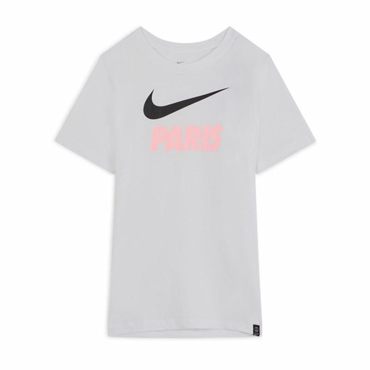 Nike PSG Swoosh Club Kids' T-Shirt - White