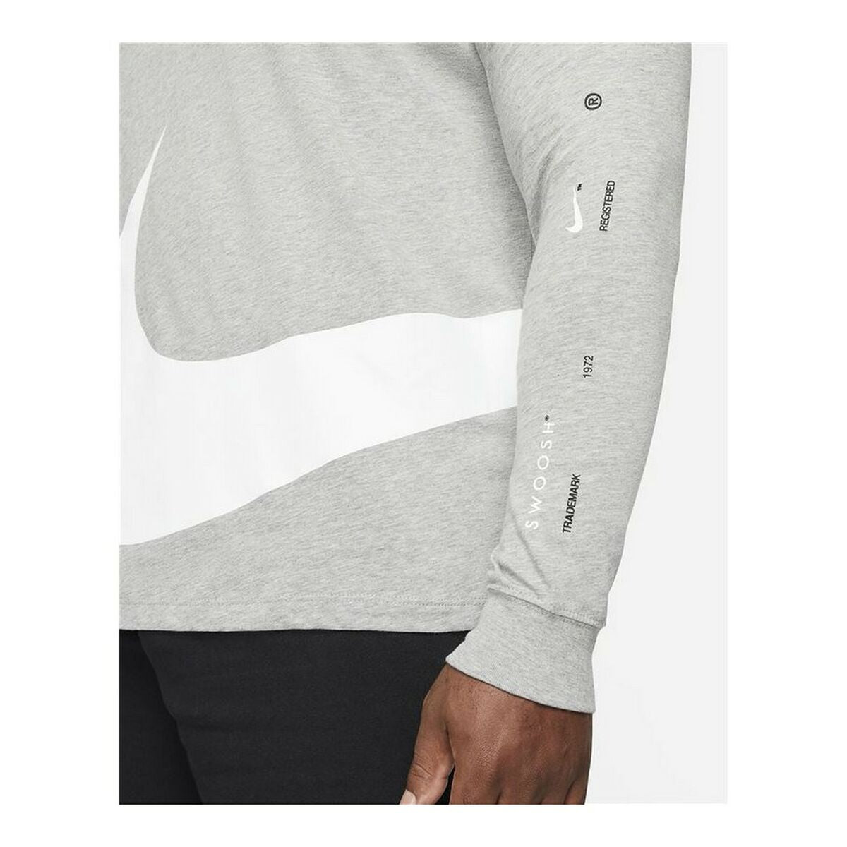 Nike Long Sleeve Sportswear Men's T-Shirt - Light grey - product view 7
