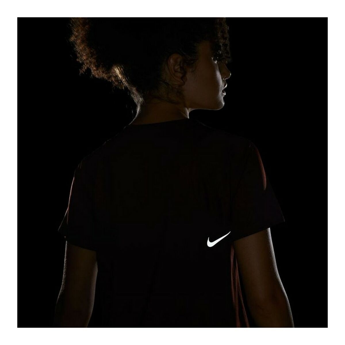 Nike Short-sleeve Sports Dri-FIT Race W Women's T-Shirt - Brown - product view 4