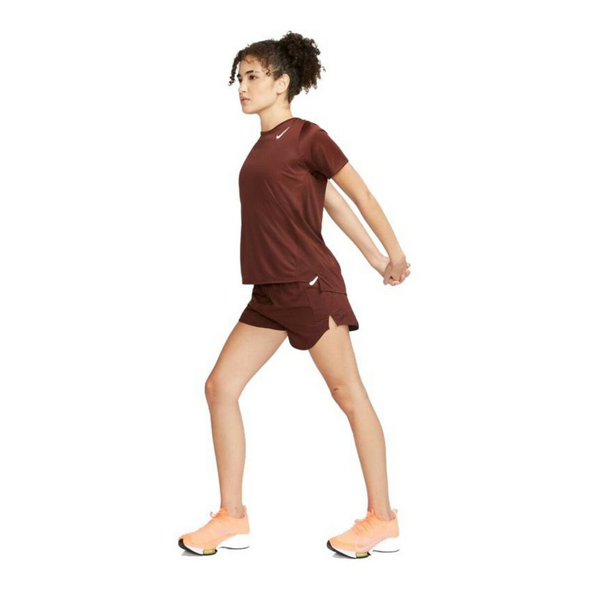 Nike Short-sleeve Sports Dri-FIT Race W Women's T-Shirt - Brown - product view 3
