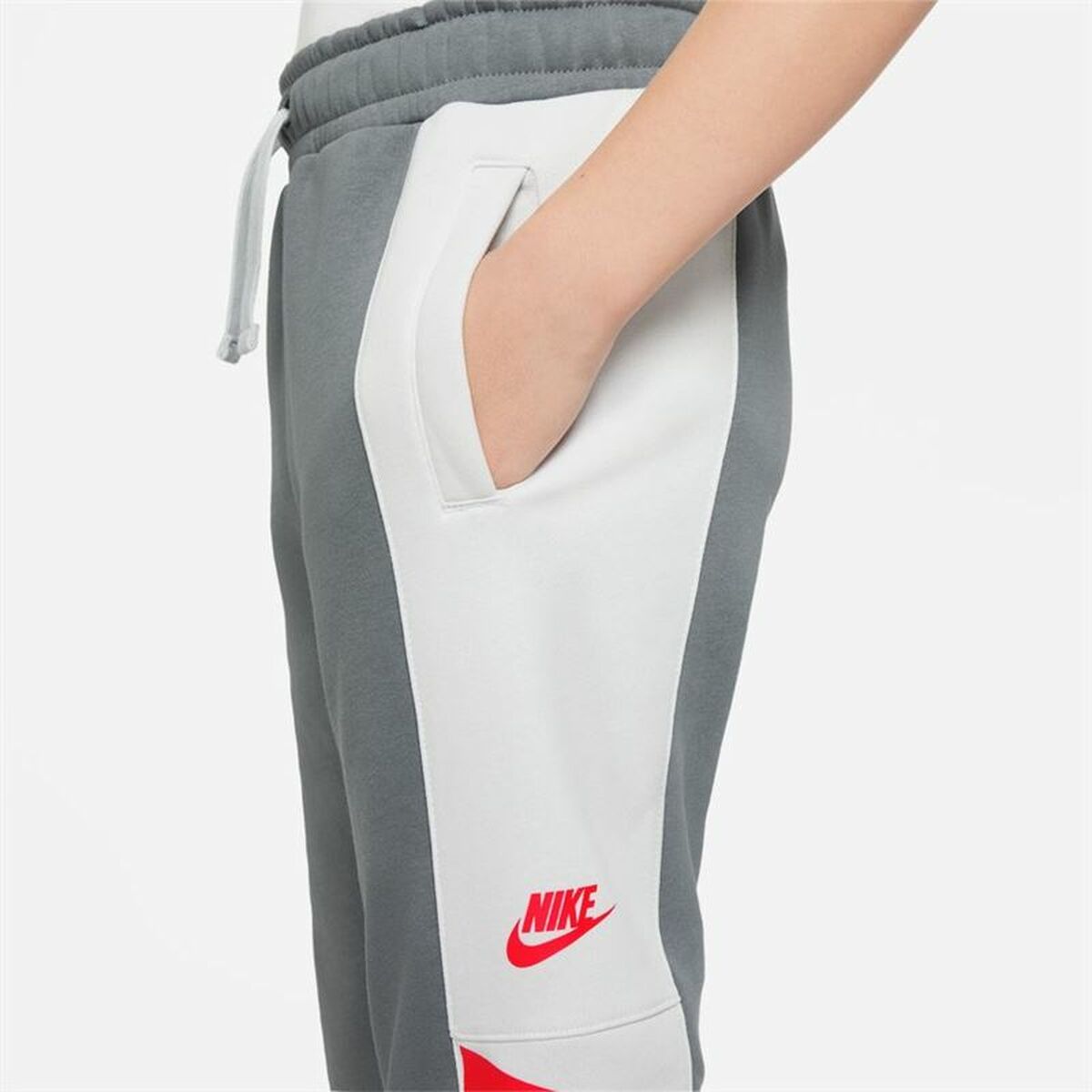 Nike Sportswear Dark Grey Kids' Track Pants - White - product view 13