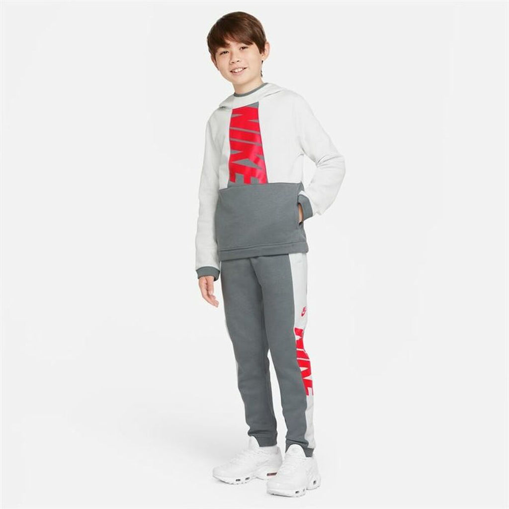 Nike Sportswear Dark Grey Kids' Track Pants - White - product view 15