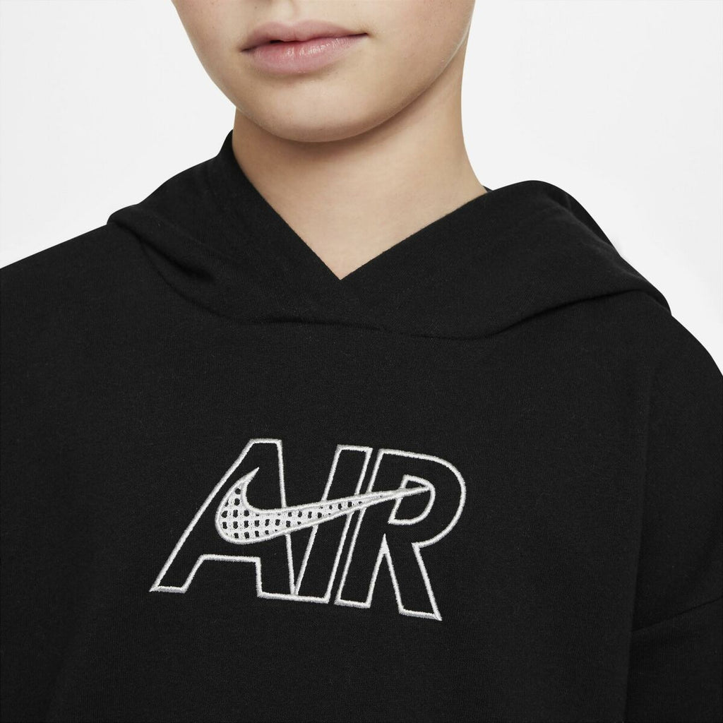 Nike Hooded AIR FT CROP DM8372 010 Kids' Hoodie - Black - product view 11