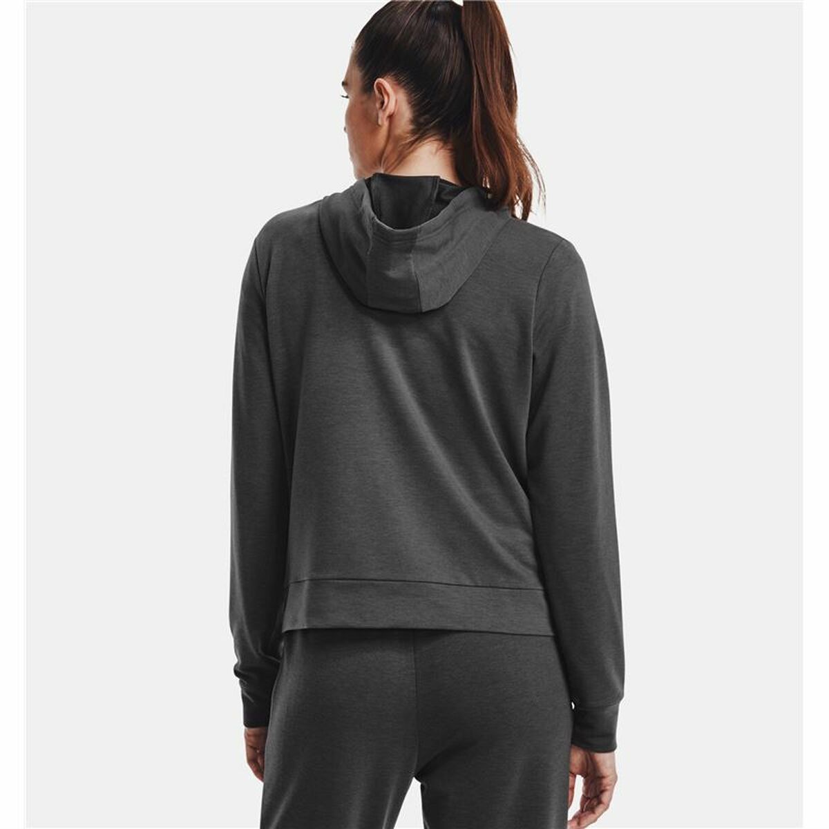 Women’s Hoodie Under Armour Rival Terry FZ With hood Dark grey