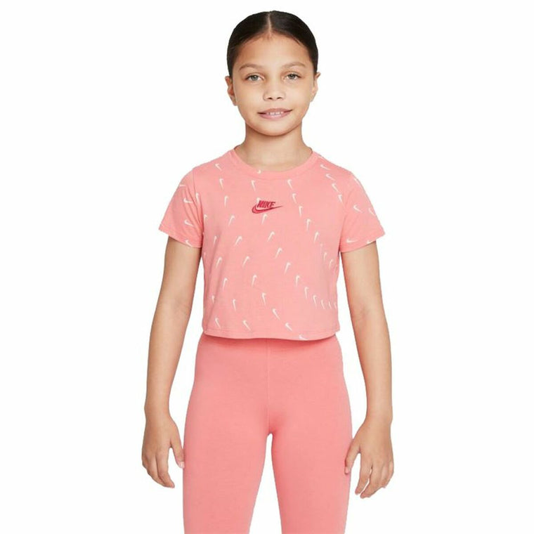 Nike Sportswear Girls' T-Shirt - Salmon