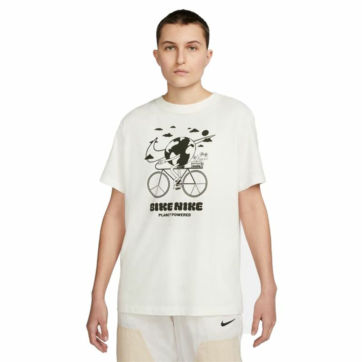 Nike Bike Men's T-Shirt - White - product view 2