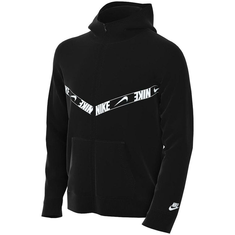 Nike Repeat PK FZ Kids' Hoodie - Black