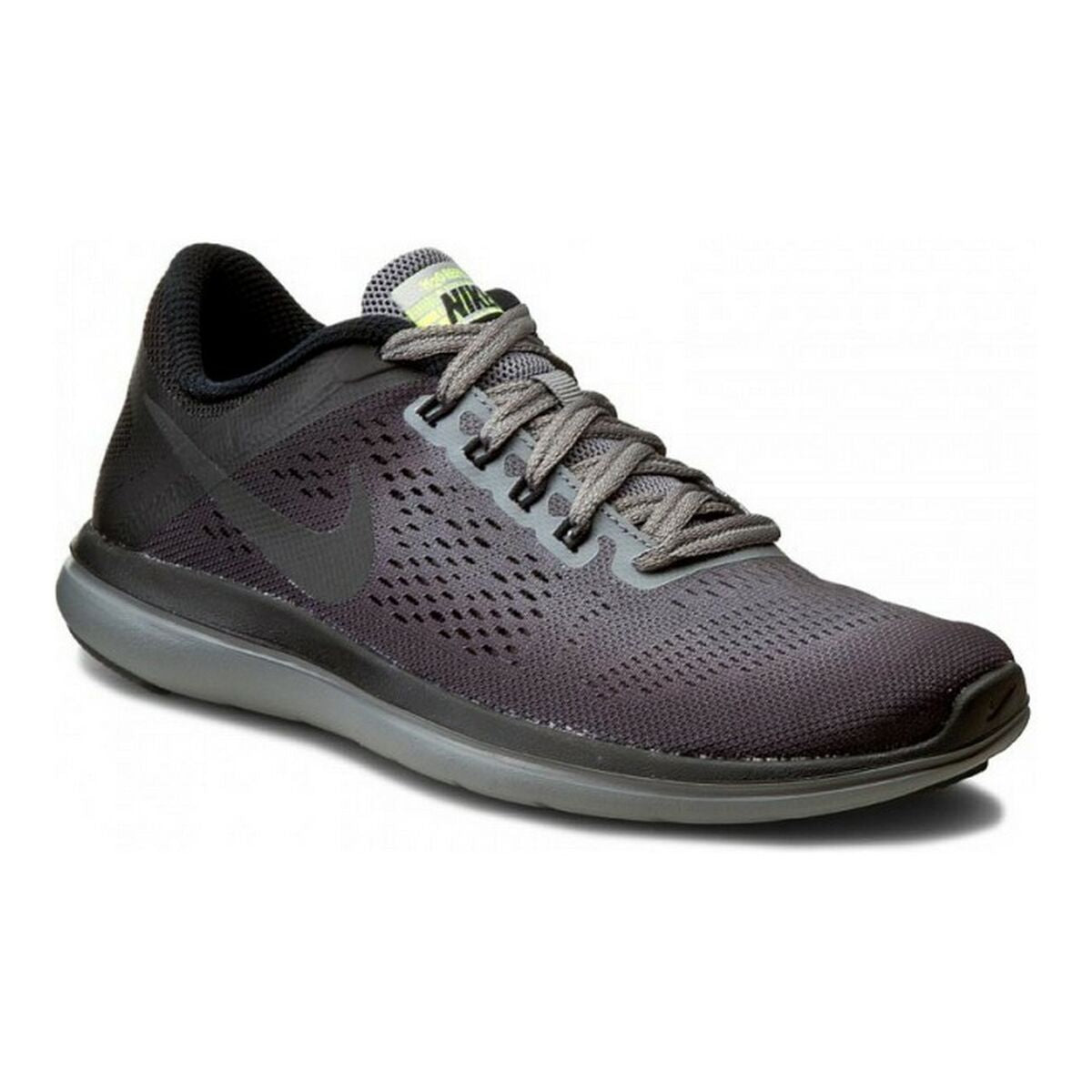 Nike FLEX 2016 RN Shield 852447 001 Grey Women's Trainers - Black - product view 2