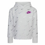Nike Printed Fleeced Kids' Sweatshirt - White - product view 3