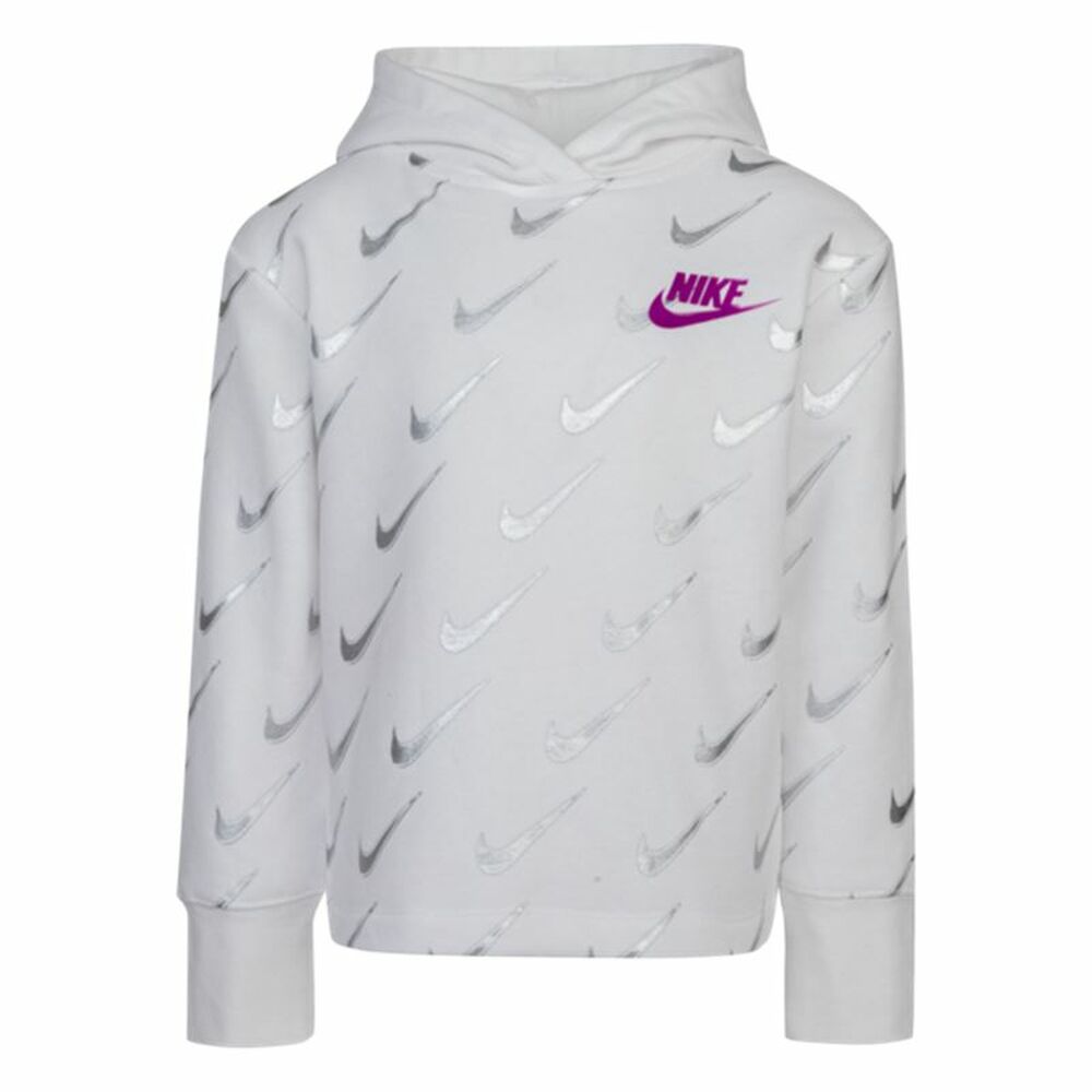 Nike Printed Fleeced Kids' Sweatshirt - White - product view 13