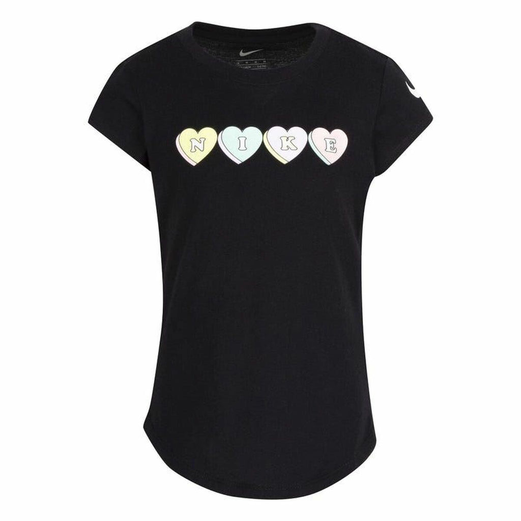 Nike Sweet Hearts Kids' T-Shirt - Black - product view 3