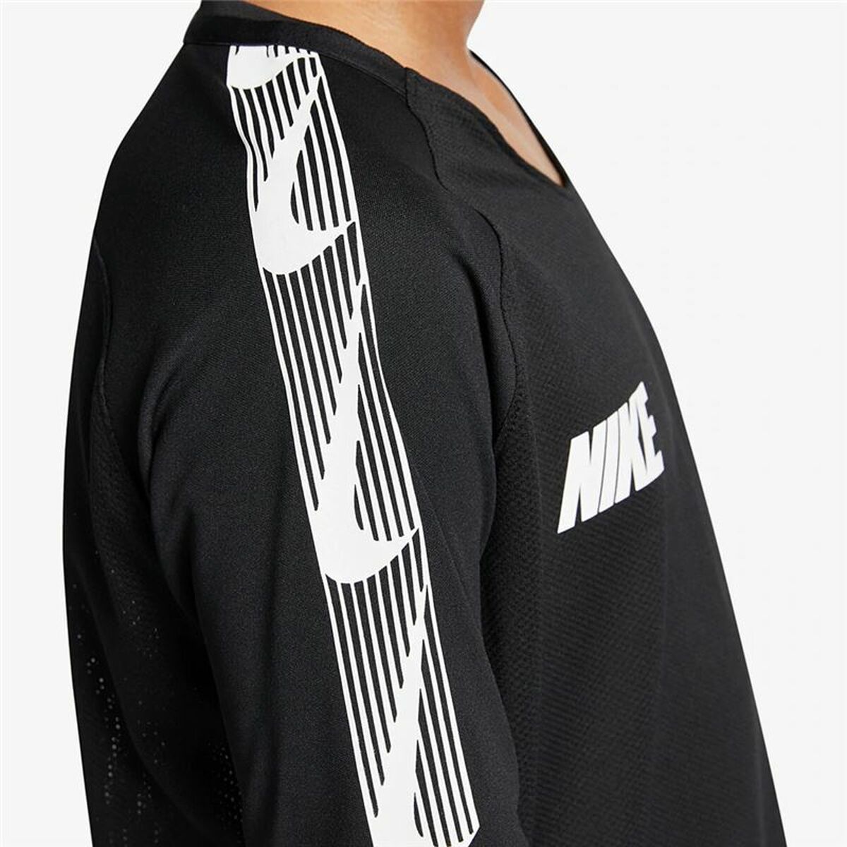 Nike Breathe Dri-FIT Squad Kids' T-Shirt - Black - product view 11