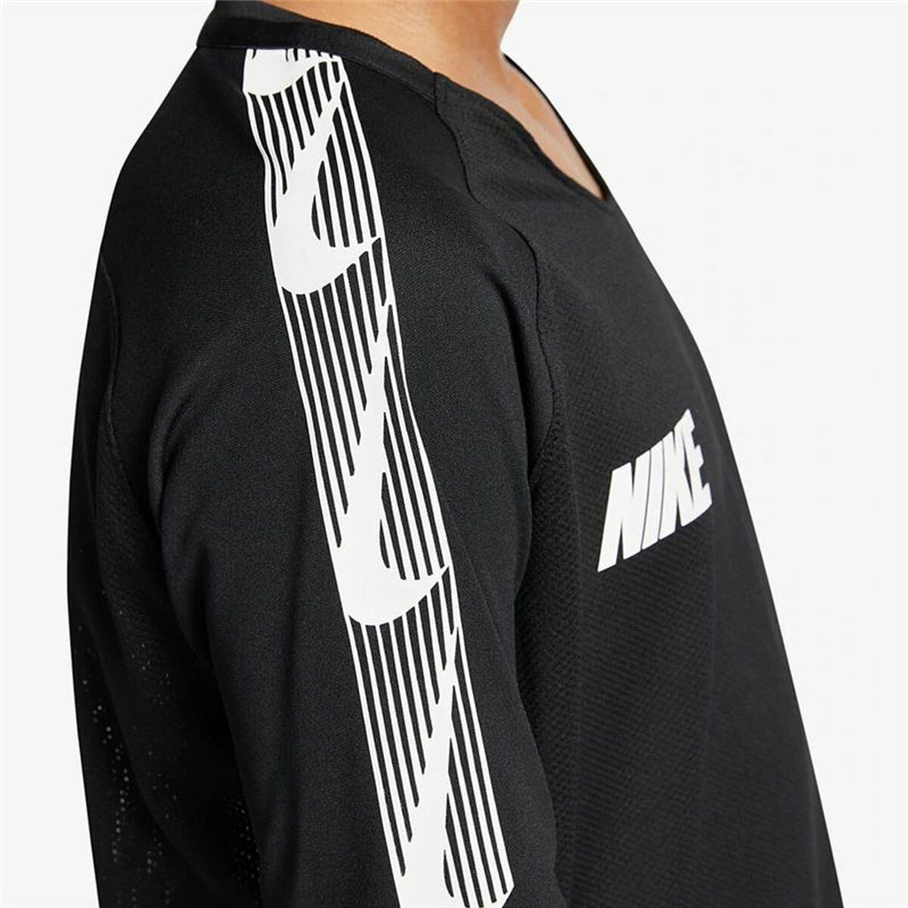 Nike Breathe Dri-FIT Squad Kids' T-Shirt - Black - product view 12