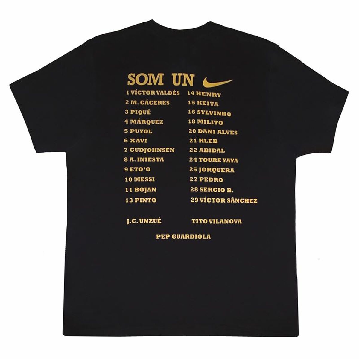 Nike Short-sleeved Football Shirt Barça Triplete Men's Shirt - Black - product view 8