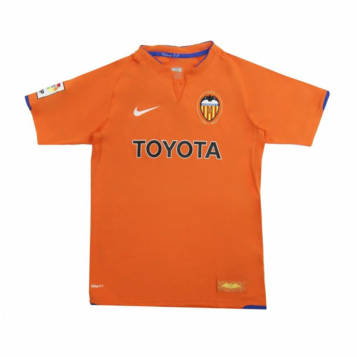 Nike Short Sleeved Football Shirt Valencia CF 07/08 Away Kids' Shirt - Orange