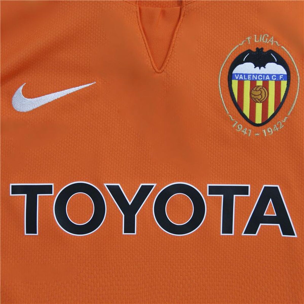 Nike Short Sleeved Football Shirt Valencia CF 07/08 Away Kids' Shirt - Orange - product view 11