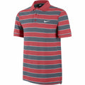 Nike Short Sleeve Matchup Stripe 2 Red Men's Polo Shirt - Grey