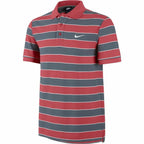 Nike Short Sleeve Matchup Stripe 2 Red Men's Polo Shirt - Grey