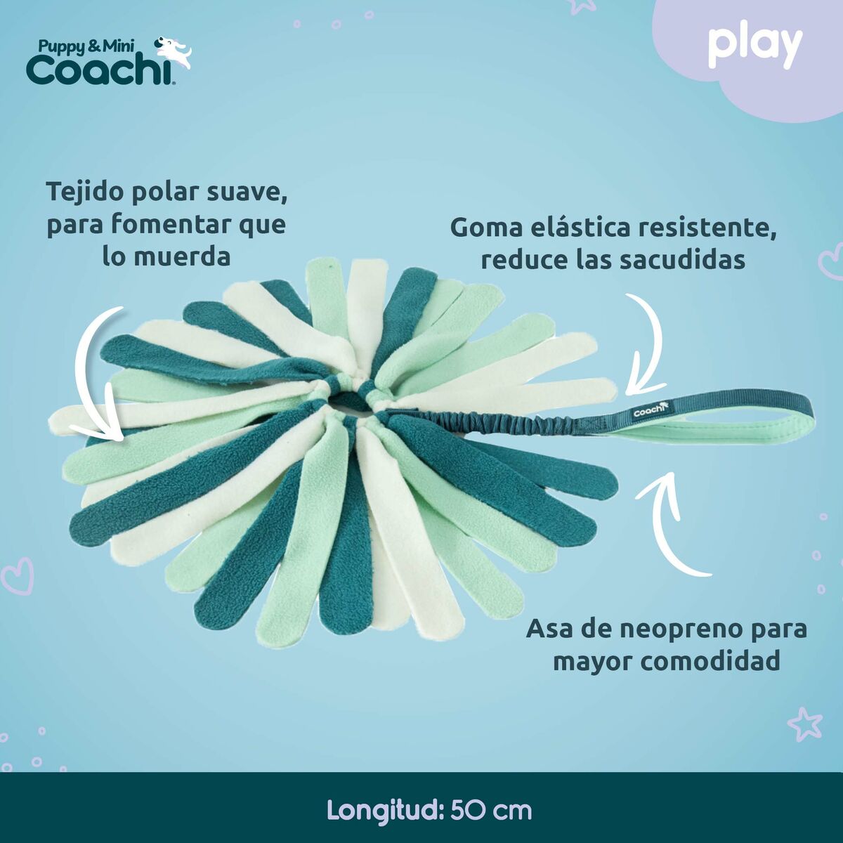 Coachi Hundespielzeug PUPPY & MINI TUGGI SPIDER Grün – Produktansicht 2