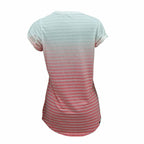 Nike SS Dip Dye Burnout White Women's T-Shirt - Red - product view 11
