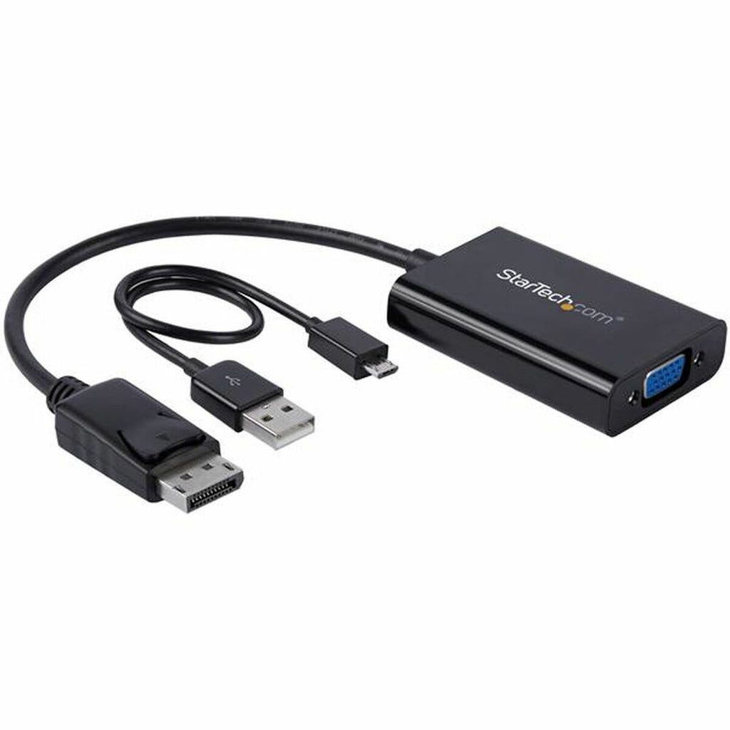 Startech DisplayPort to SVGA adapter DP2VGAA Schwarz – Produktansicht 3