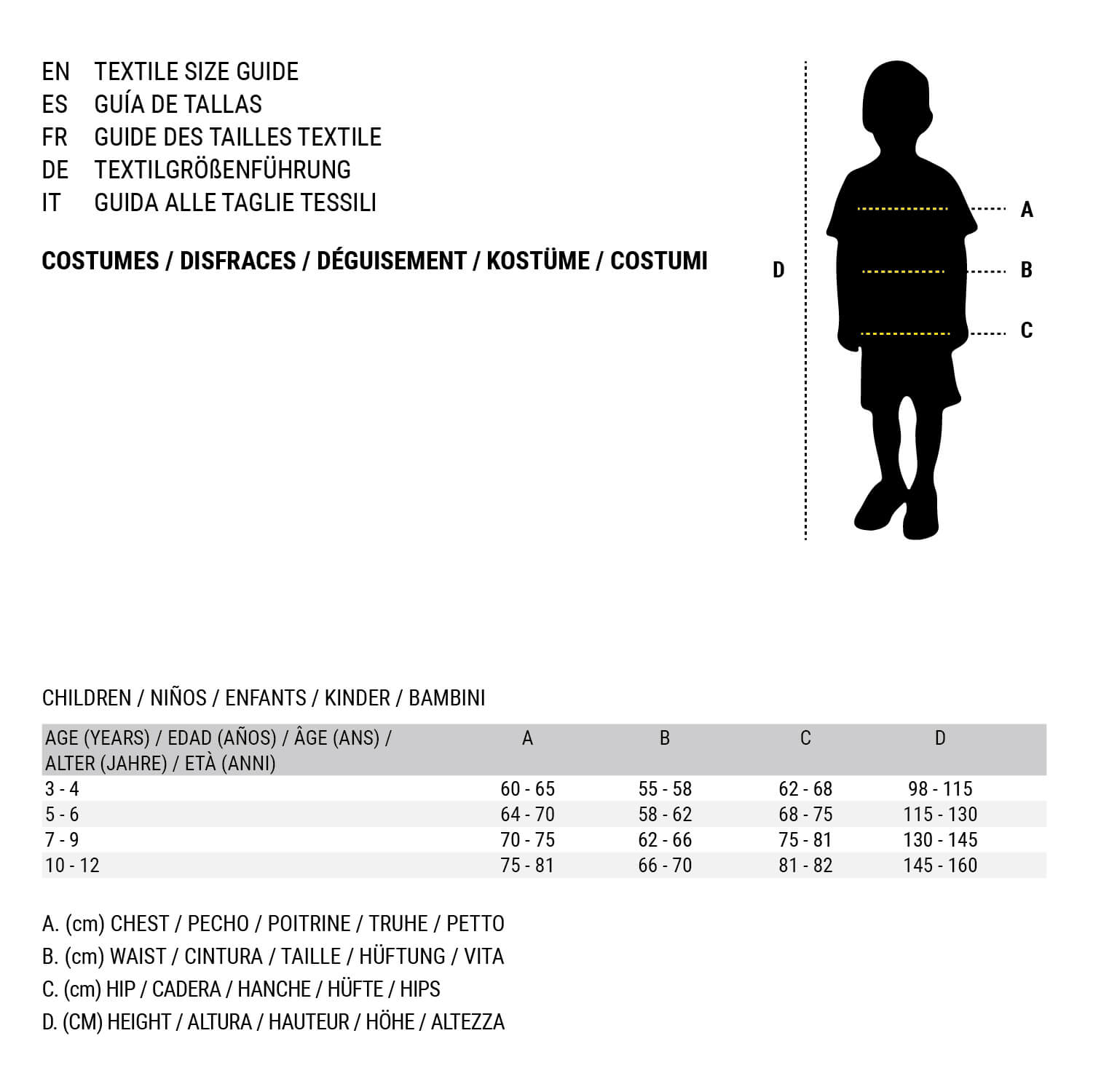 Kostüm für Kinder 5-6 Years – Produktansicht 6