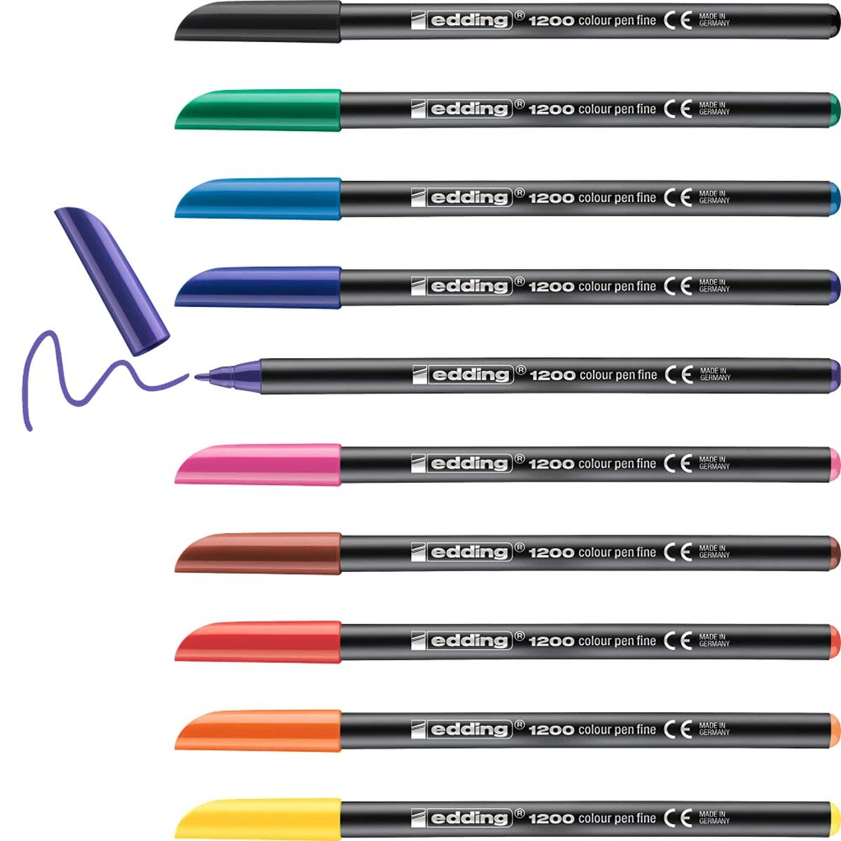 Felt-tip pens Edding 1200-10-S (10 Stück) – Produktbild 1