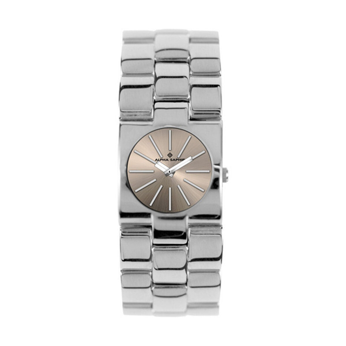 Unisex Watch Alpha Saphir 271K Beige Silberfarben – Produktbild 1