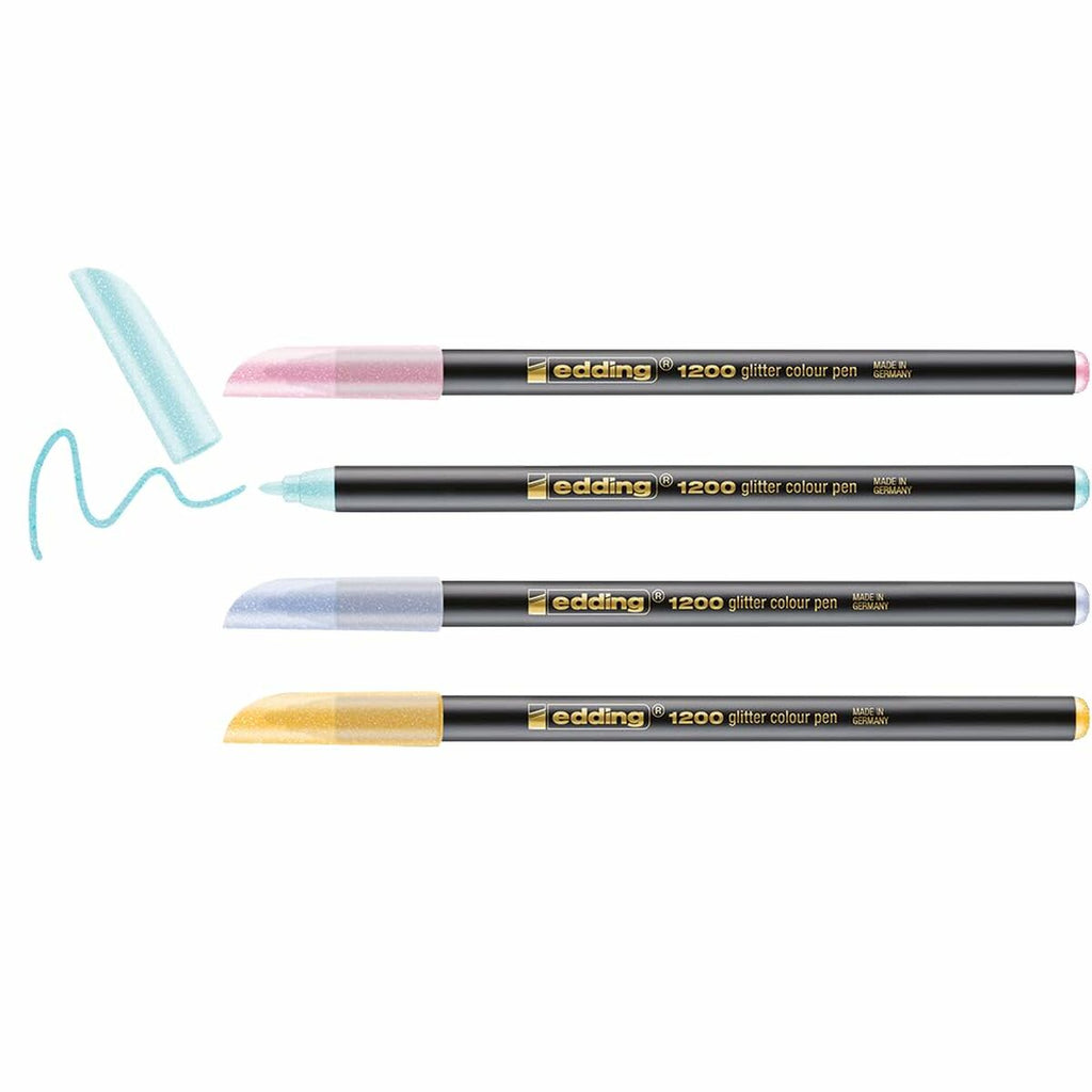 Edding Filzstift-Set 1200 Mehrfarbig Cake Glitter – Produktansicht 3
