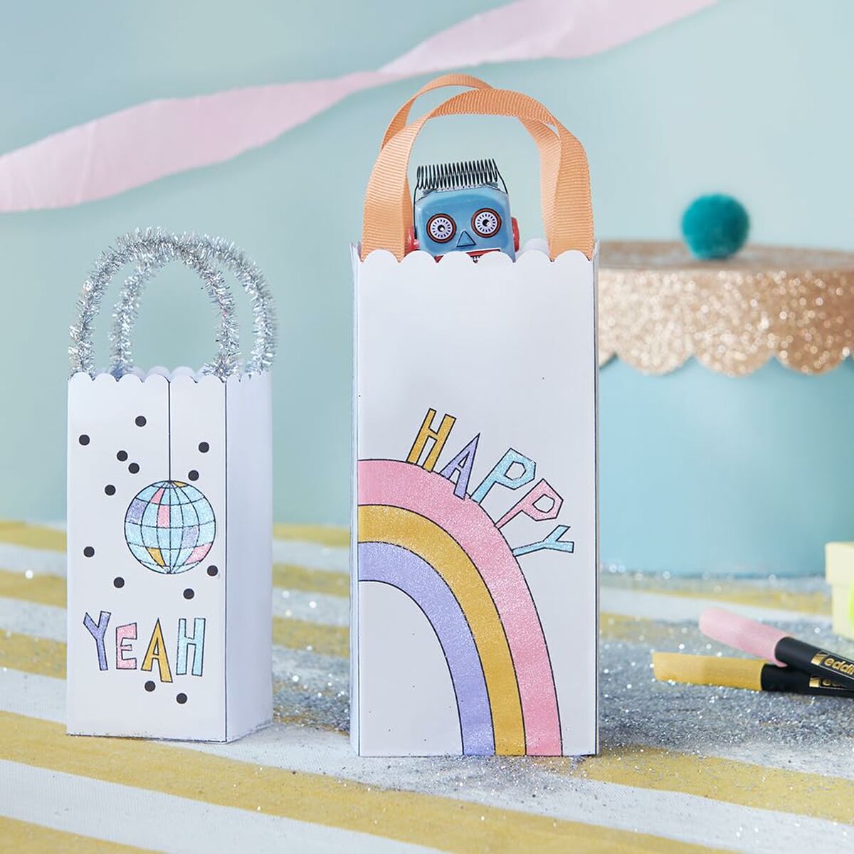 Edding Filzstift-Set 1200 Mehrfarbig Cake Glitter – Produktansicht 4