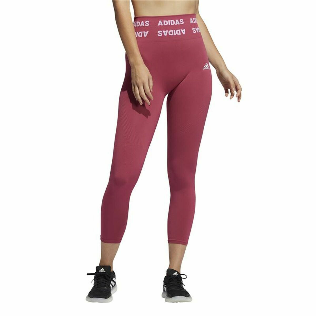 Adidas Aeroknit High-rise Women's Leggings - Red - product view 3
