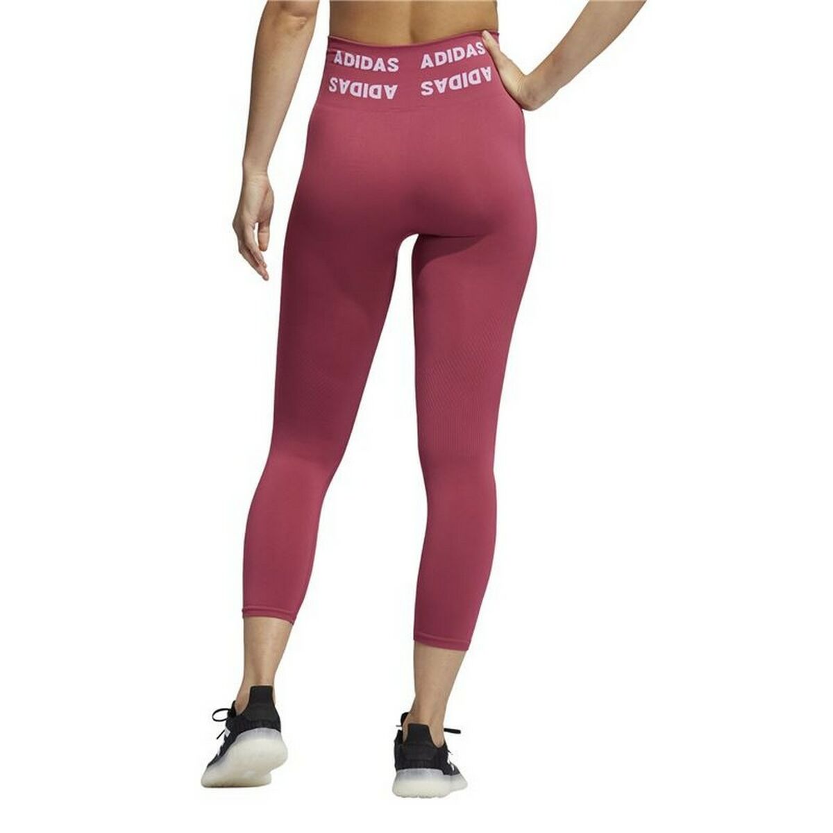Adidas Aeroknit High-rise Women's Leggings - Red - product view 20